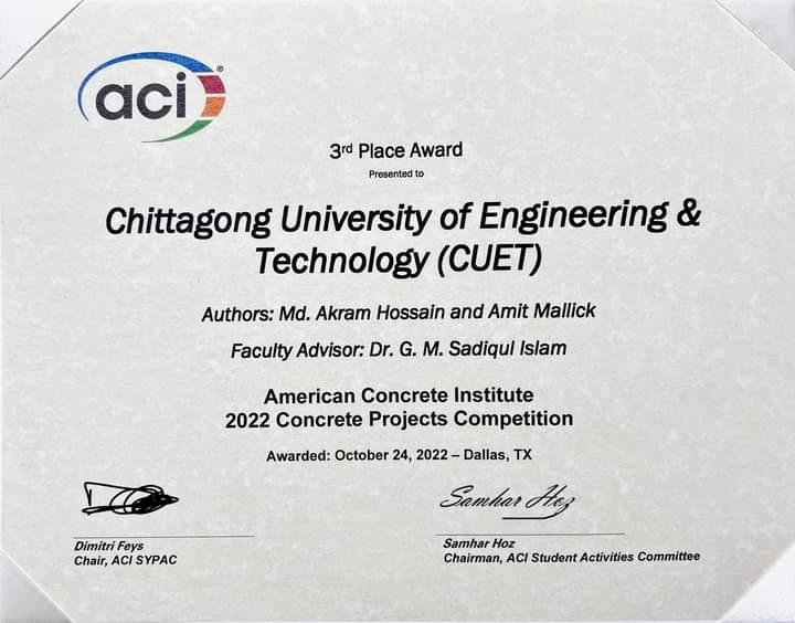 ACI Certificate